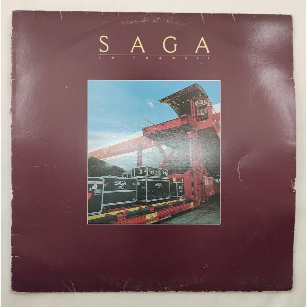 Saga - In Transit LP Maze Records ML 8006 Canada 1982 Prog Rock Early Press